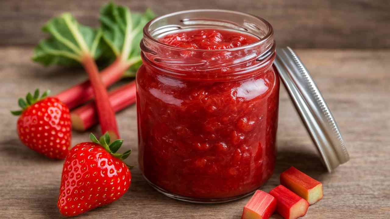 Strawberry rhubarb preserves